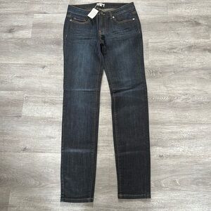 NWT Tyler Boe premium dark wash denim skinny jeans size 0
